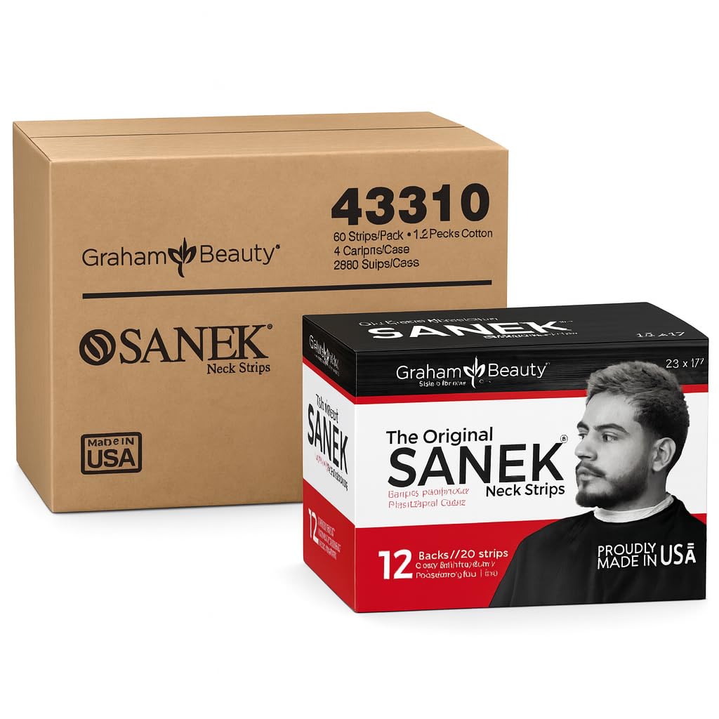 Sanek Original Disposable Neck Strips – 12-Pack Box (720 Strips)