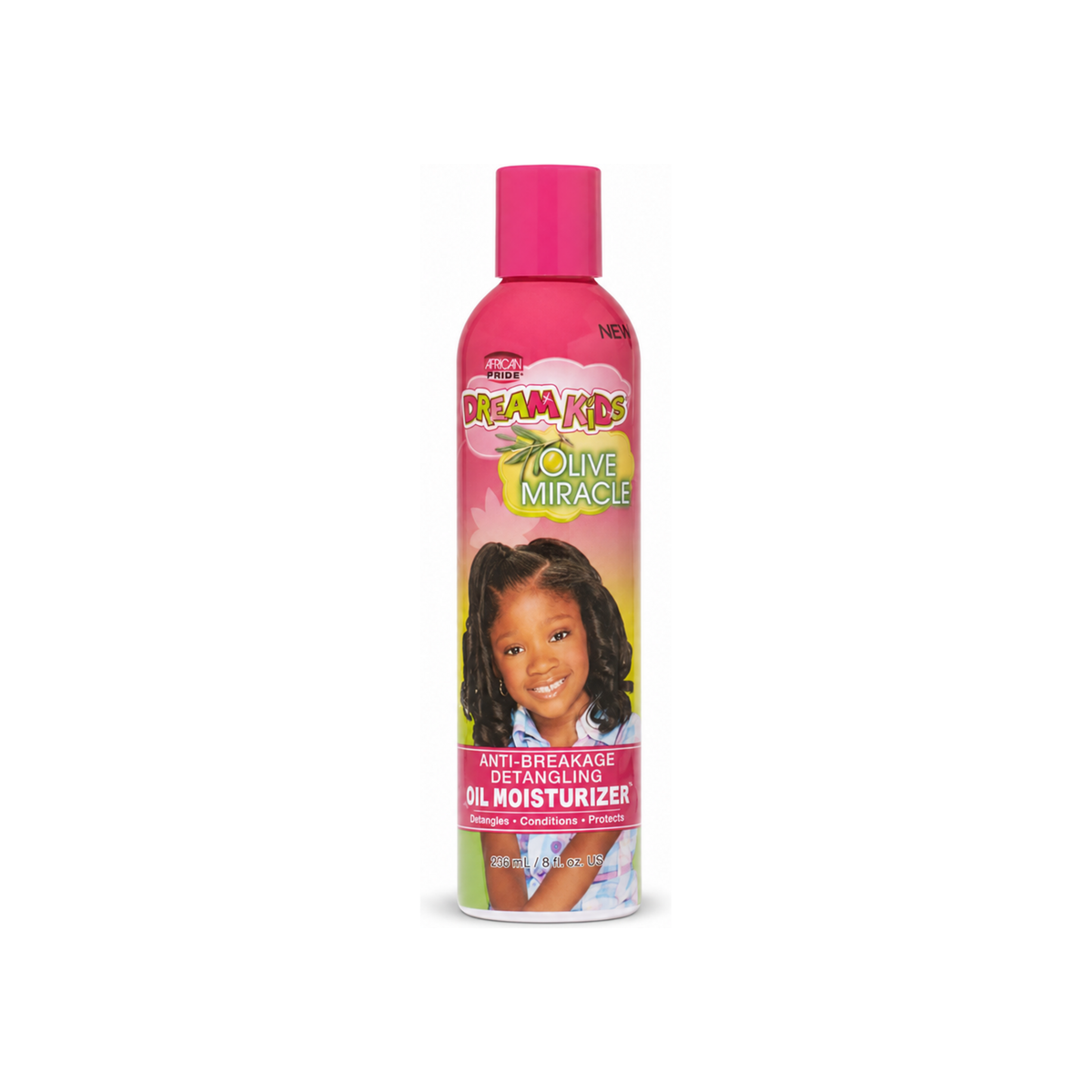 African Pride Dream Kids Olive Miracle Anti-Breakage Detangling Oil Moisturizer 8 oz