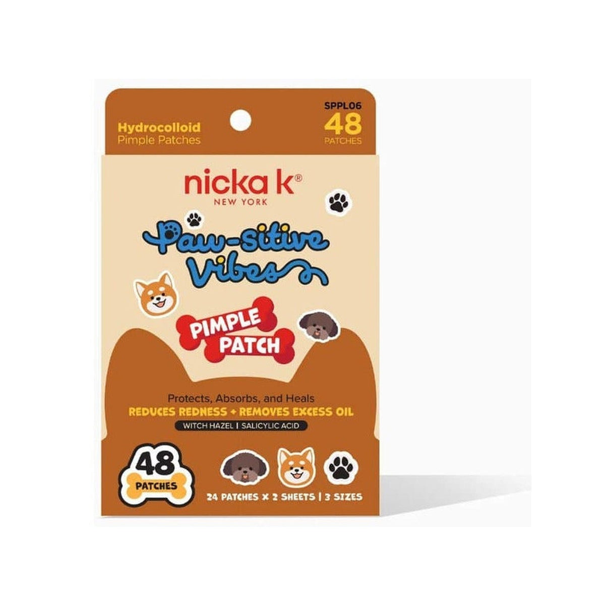Nicka K Paw-Sitive Vibes Hydrocolloid Pimple Patches 48 Count product image