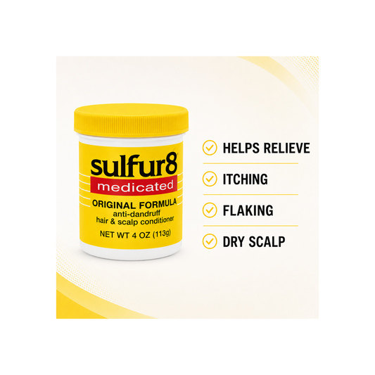 Sulfur8 medicated scalp conditioner benefits for itching flaking and dry scalp