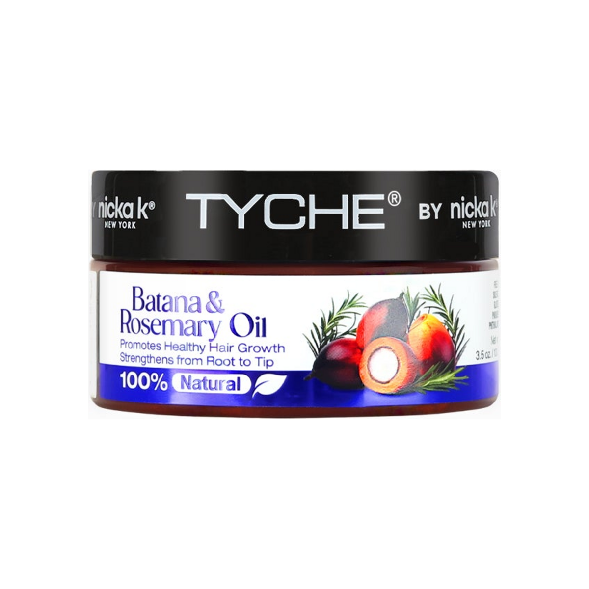 Tyche 100% Raw Batana & Rosemary Oil 3.5 oz jar