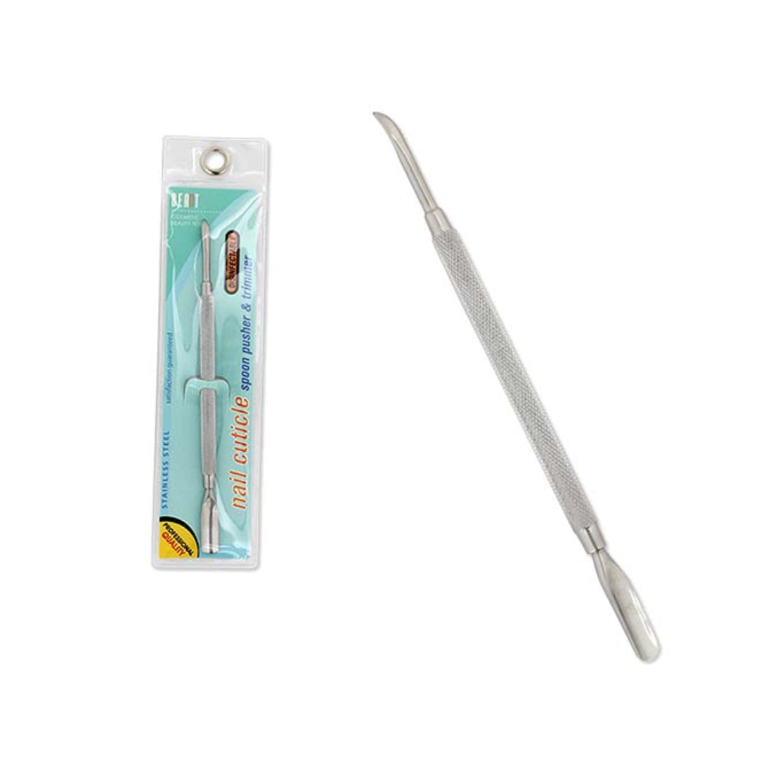 BEAUT Stainless Steel Spoon Pusher & Trimmer