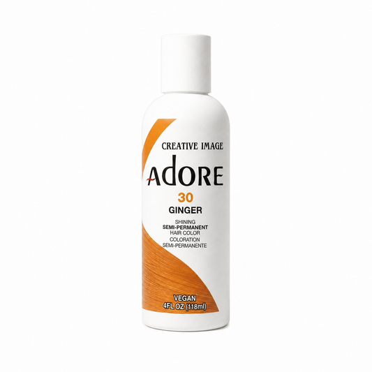 Adore Semi-Permanent Hair Color #30 Ginger semi-permanent hair color 4 fl oz on white background