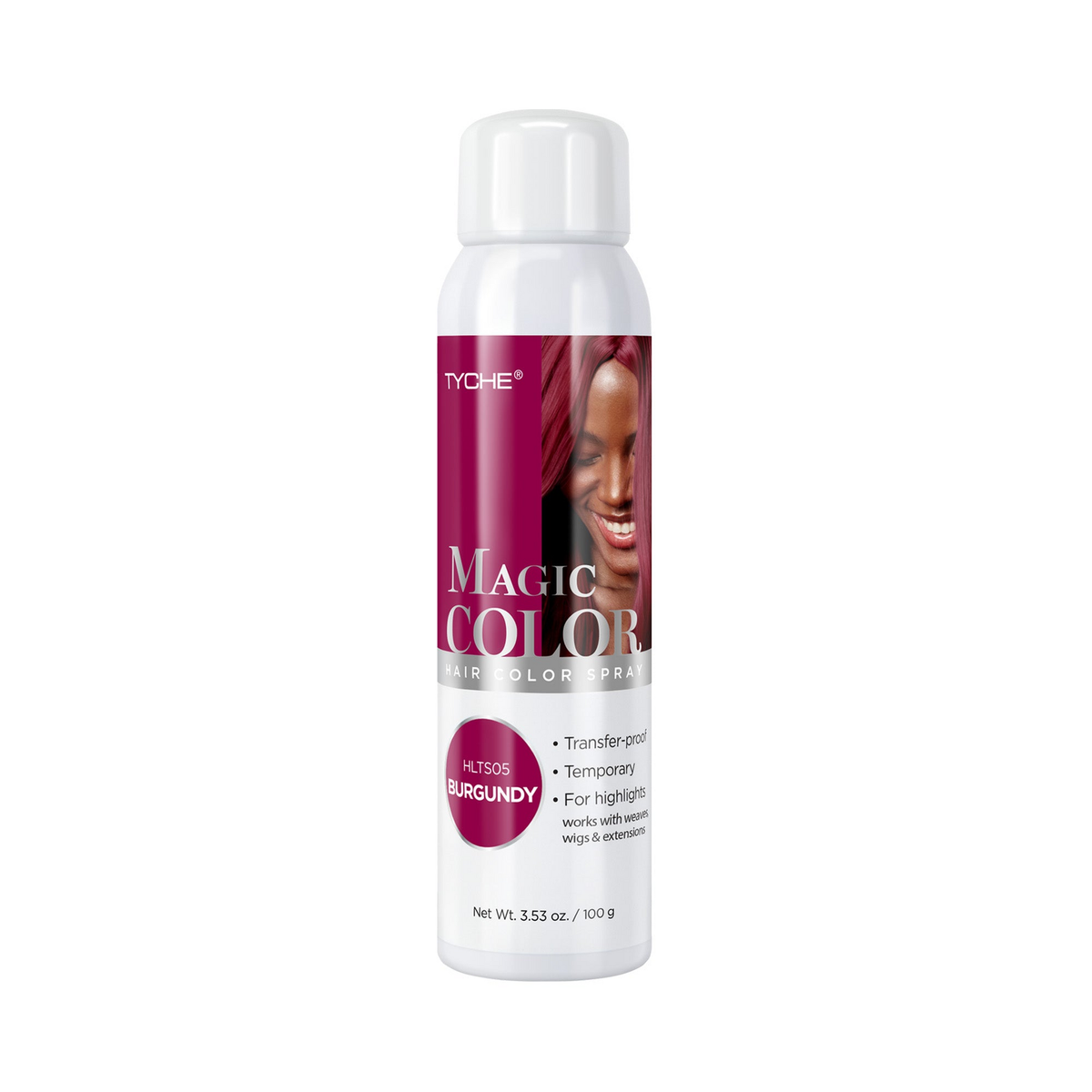 Tyche Magic Hair Color Spray Burgundy 3.53 oz