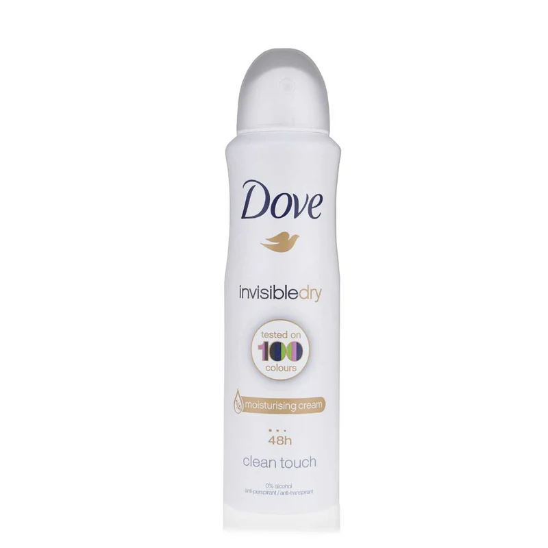 Desodorante en aerosol antitranspirante Dove Invisible Dry Clean Touch – 150 ml