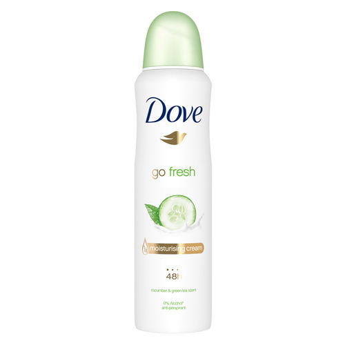 Desodorante en espray antitranspirante de pepino y té verde Dove Go Fresh – 250 ml