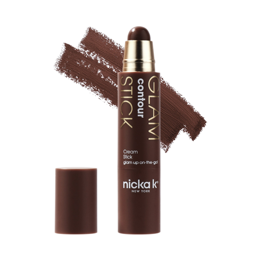 Nicka K Glamstick Contour FMGS08 Tan to Deep with shade swatch on white background
