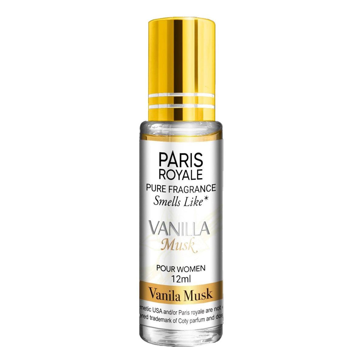 Paris Royale Vanilla Musk pure fragrance oil roll-on, 12 mL