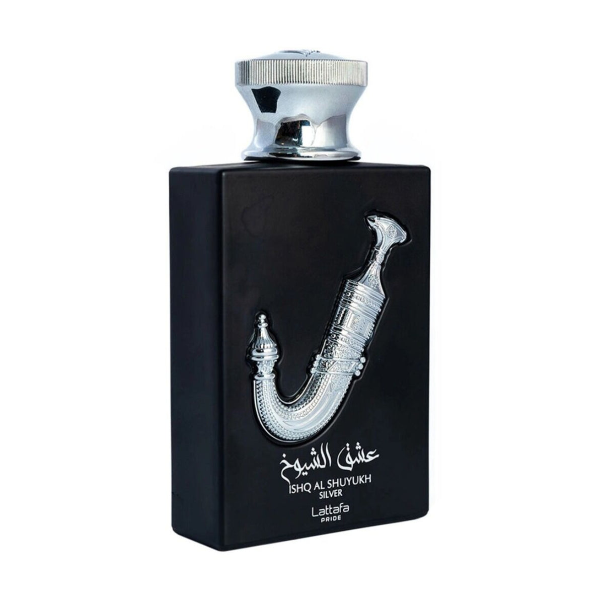 Lattafa Pride Ishq Al Shuyukh Silver Eau de Parfum 3.4 oz 100 mL bottle