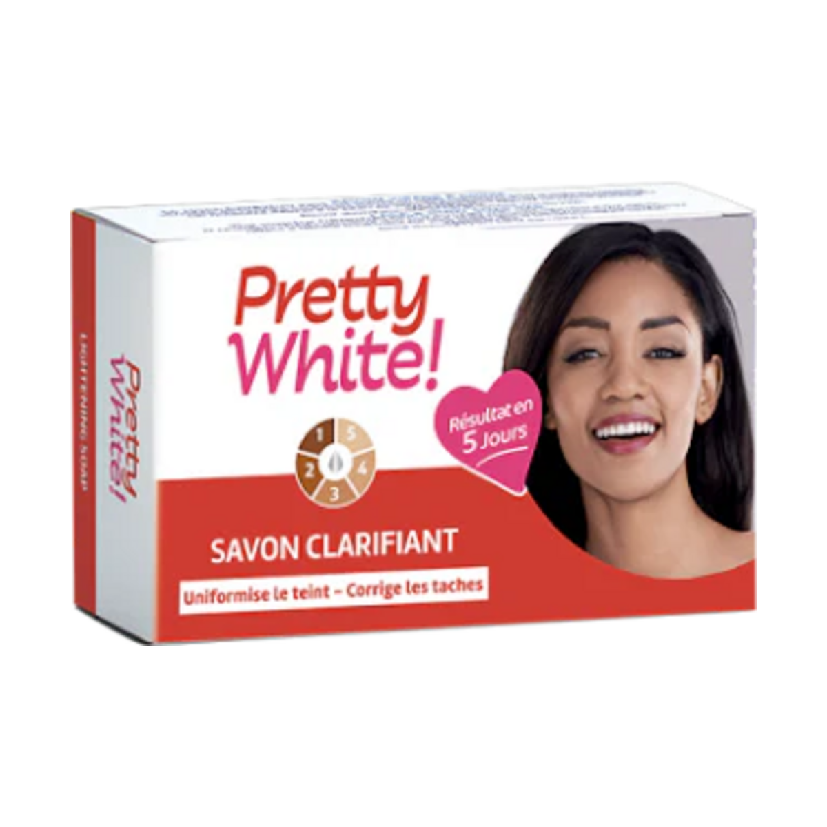 Pretty White Clarifying Bar Soap 180 g box