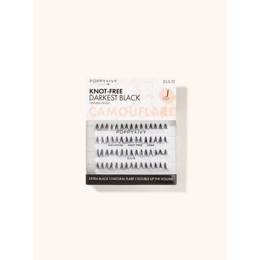 Poppy & Ivy Camouflare Knot Free Individual Lash — Long (ELIL12)