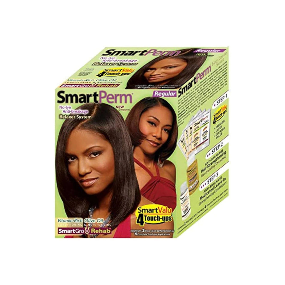 SmartPerm No-Lye Anti-Breakage Relaxer System Regular – 4 Touch-Ups