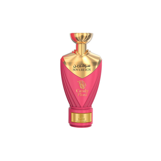 Emper Sovereign Candy Flora Eau de Parfum for Women – 3.4 oz / 100 mL bottle and box on white background