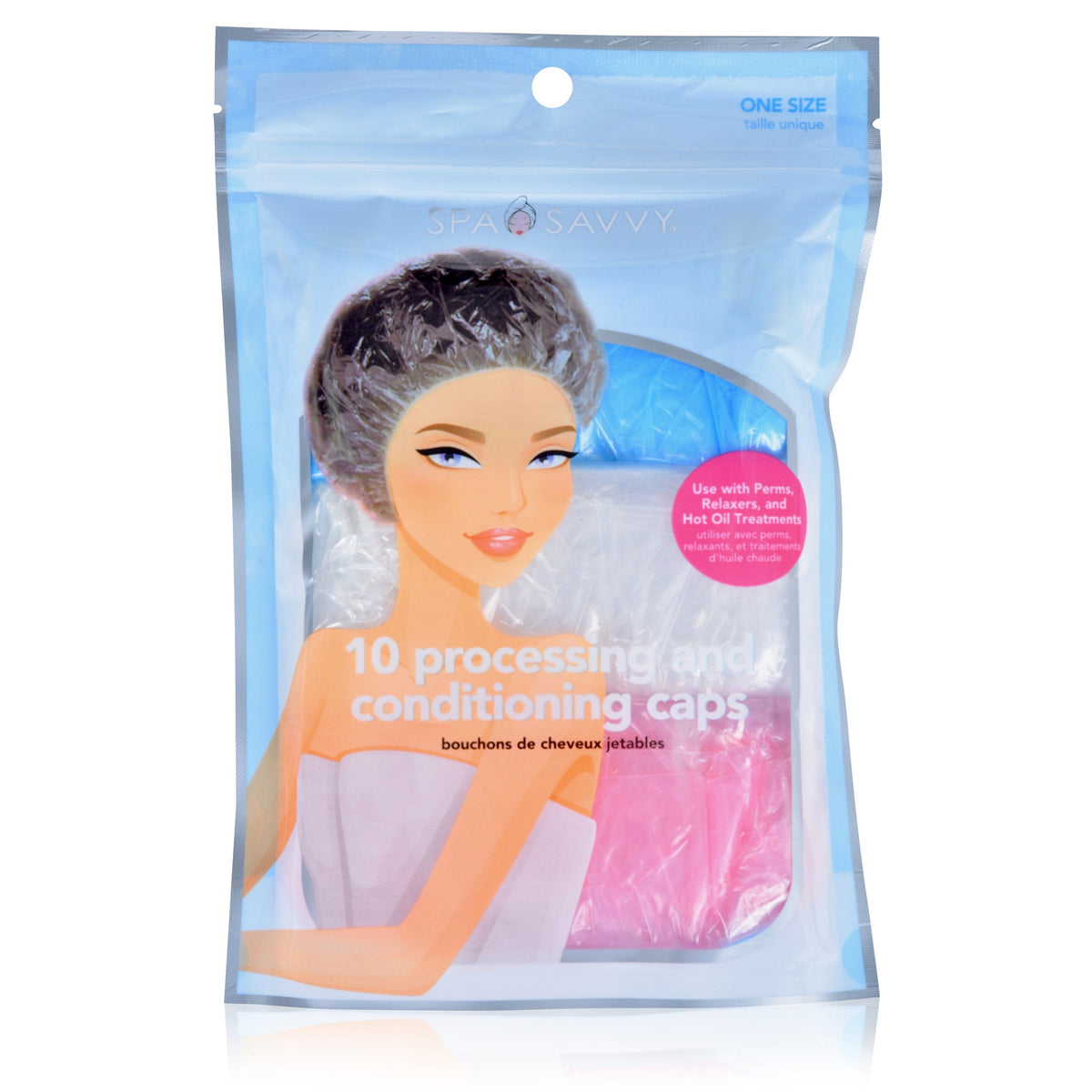 Spa Savvy Processing and Conditioning Caps 10 Pack