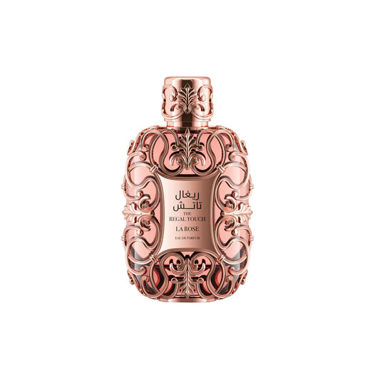 Le Chameau The Regal Touch La Rose Eau de Parfum – 3.4 oz / 100 mL bottle and box on white background