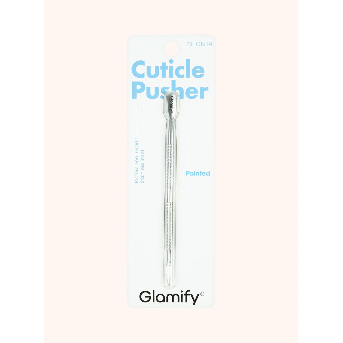 Absolute New York Stainless Steel Pointed Cuticle Pusher – producto exacto / exact product NTCN19