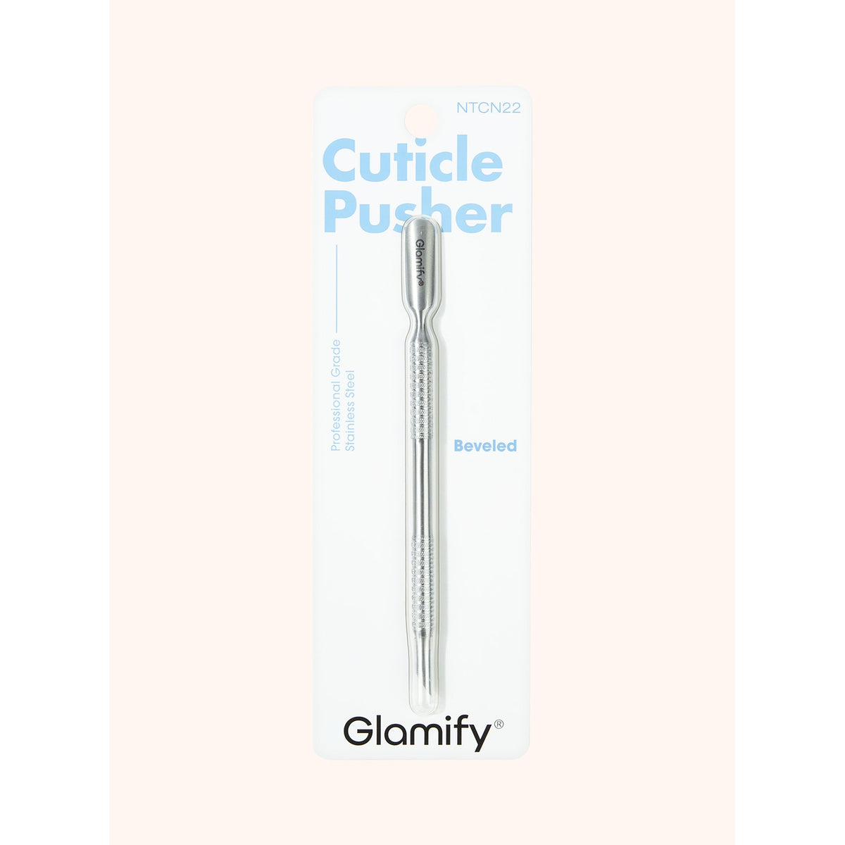 Absolute New York Stainless Steel Beveled Cuticle Pusher – producto exacto / exact product NTCN22