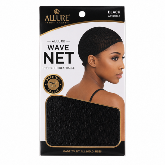 Allure Stretch Wave Net – Black, One Size