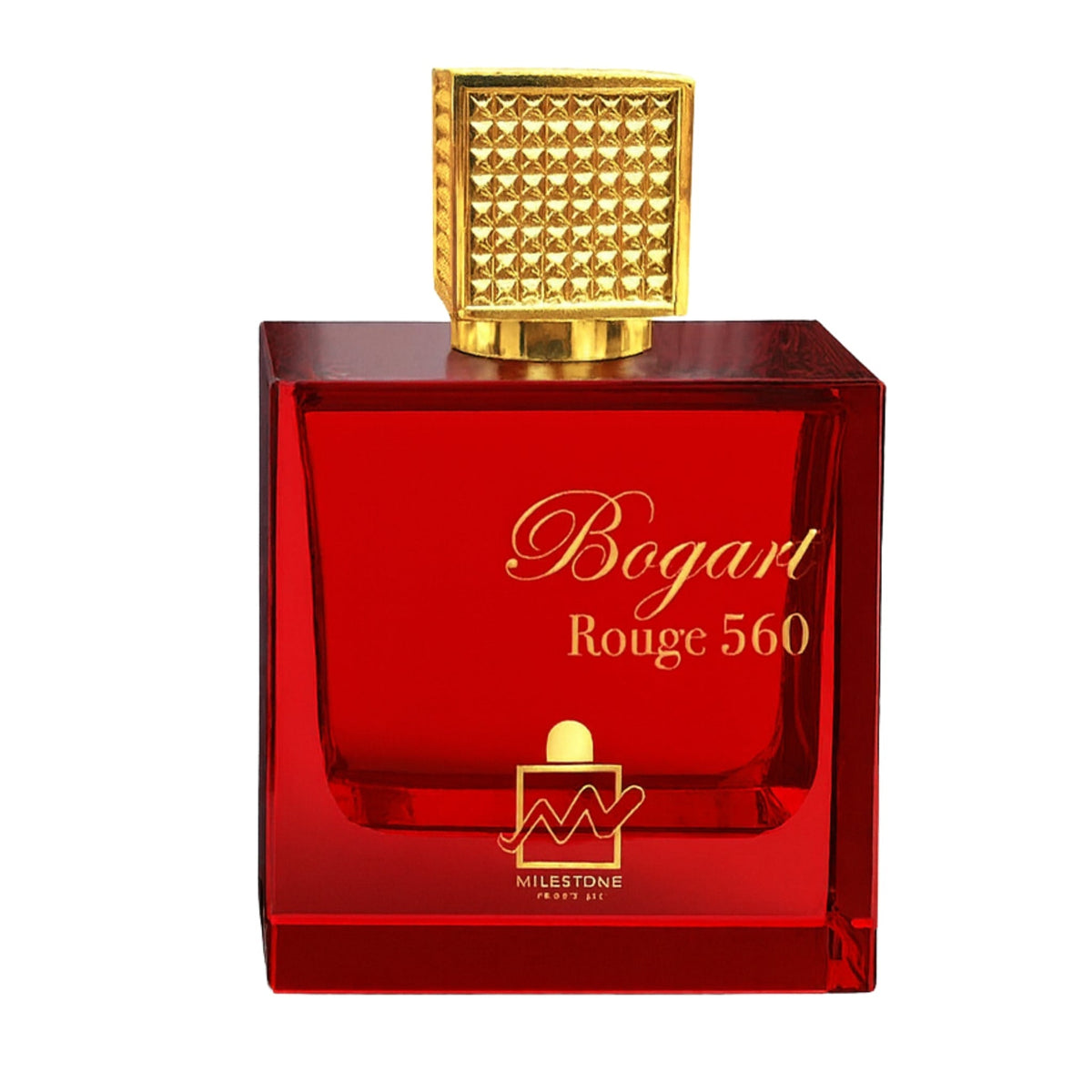 Milestone Bogart Rouge 560 Eau de Parfum 100 mL bottle on white background