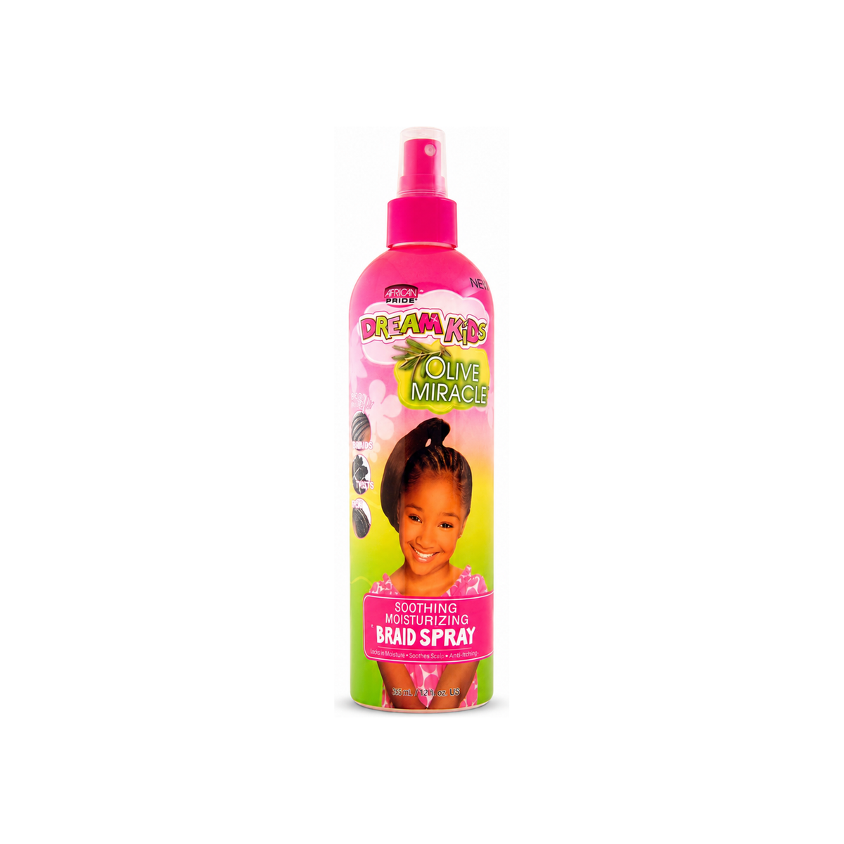African Pride Dream Kids Olive Miracle Braid Spray 12 oz