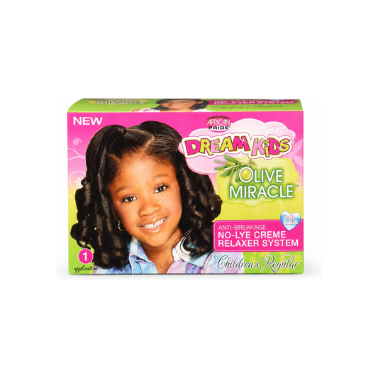 African Pride Dream Kids Olive Miracle No-Lye Creme Relaxer System Kit