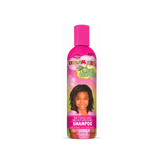 African Pride Dream Kids Olive Miracle Detangling Moisturizing Shampoo 12 oz