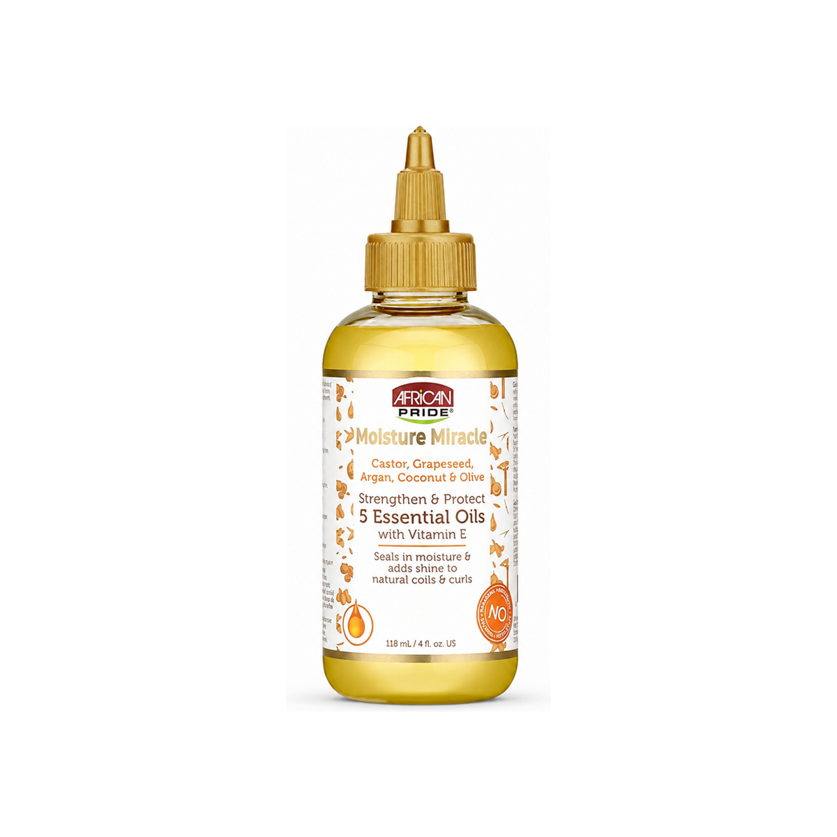 African Pride Moisture Miracle 5 Essential Oils with Vitamin E 4 oz