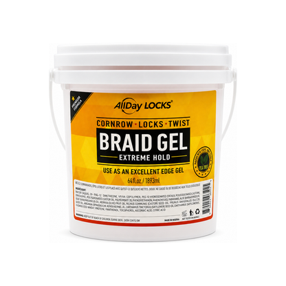 AllDay Locks Braid Gel Extreme Hold – 64 oz on white background