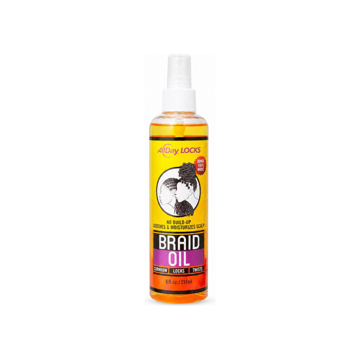 AllDay Locks Braid Oil – 8 oz on white background