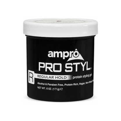 Ampro Pro Styl Regular Hold Protein Styling Gel – 6 oz on white background