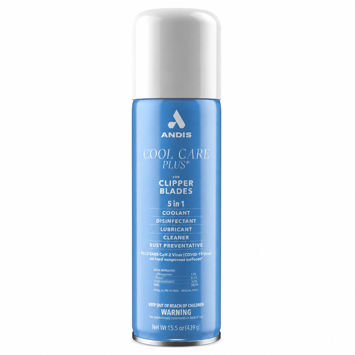 Andis Cool Care Plus 5-in-1 Clipper Blade Spray – 15.5 oz
