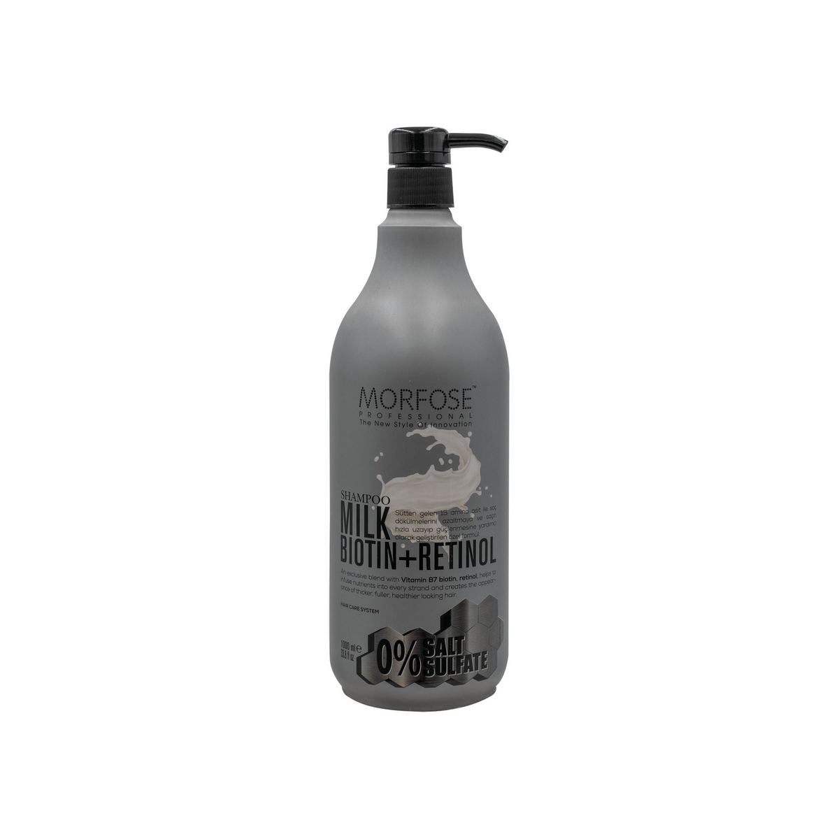 Morfose Milk Therapy Biotin and Retinol Shampoo 1000 ml