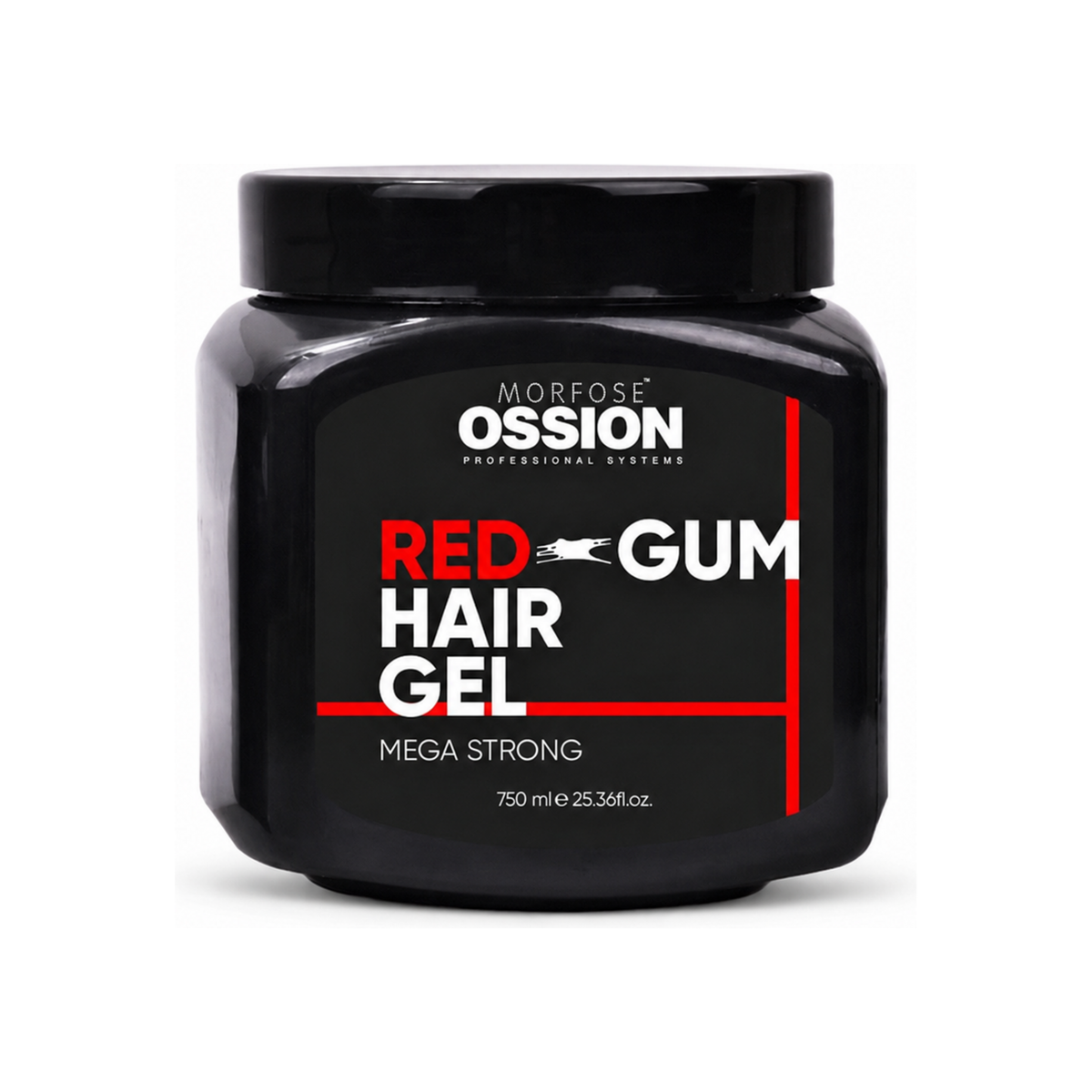 Morfose Ossion Red Gum Mega Strong Hair Gel 750 ml