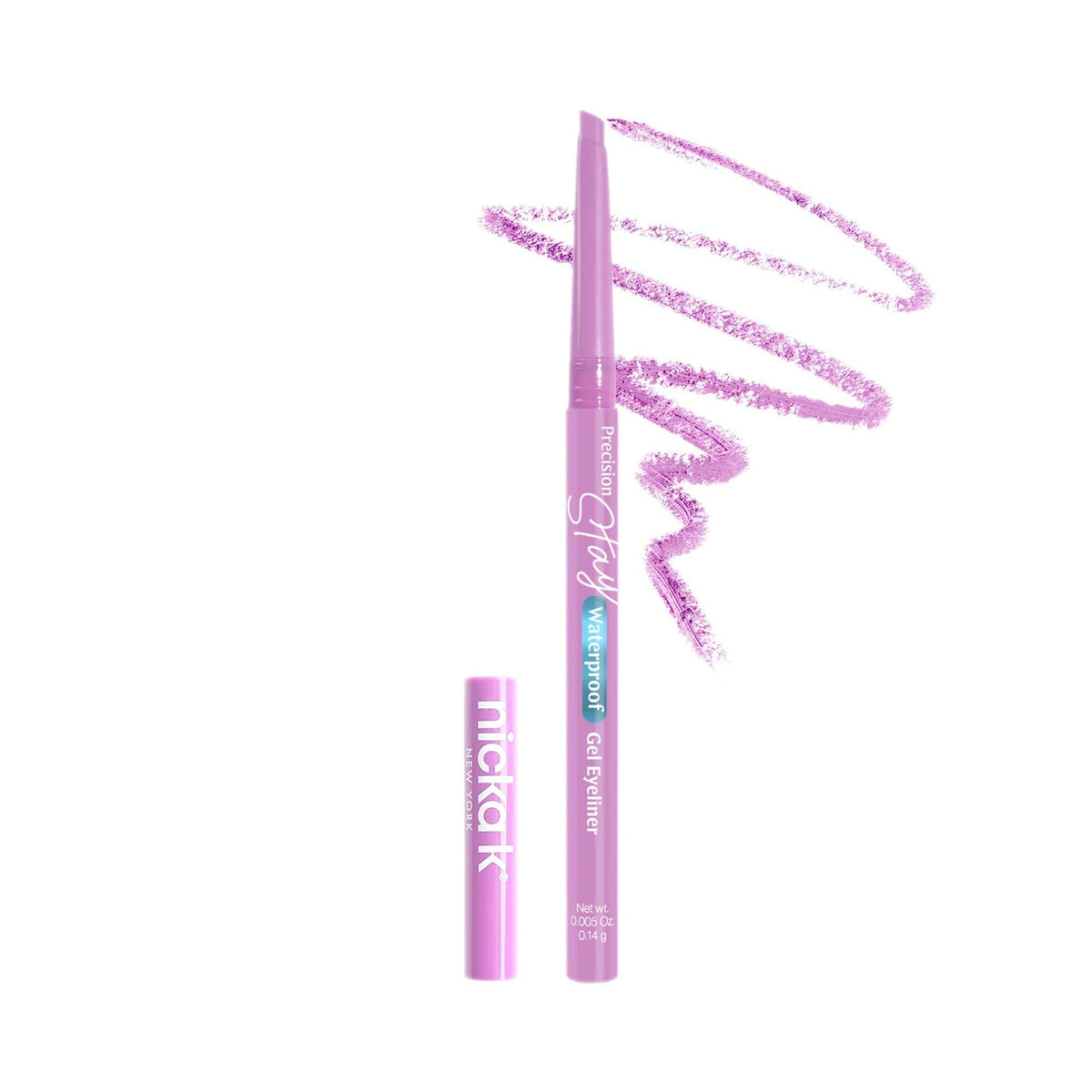 Nicka K Precision Stay Waterproof Gel Eye Liner in Lilac, ELPS05 – official product photo