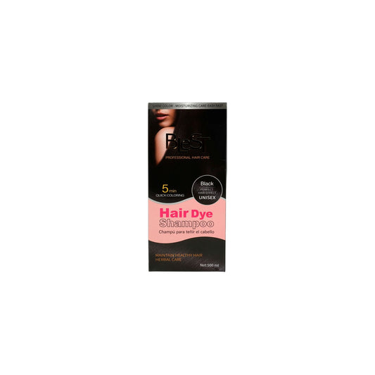 BleST 5-Minute Black Hair Dye Shampoo HD-770 500 mL box
