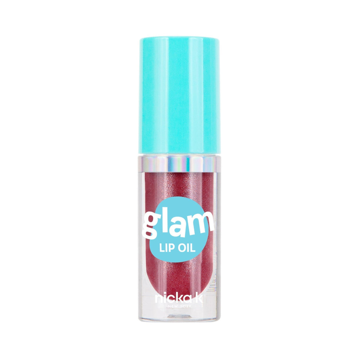 Nicka K Glam Lip Oil in Sangria, LOGM02 – official product photo
