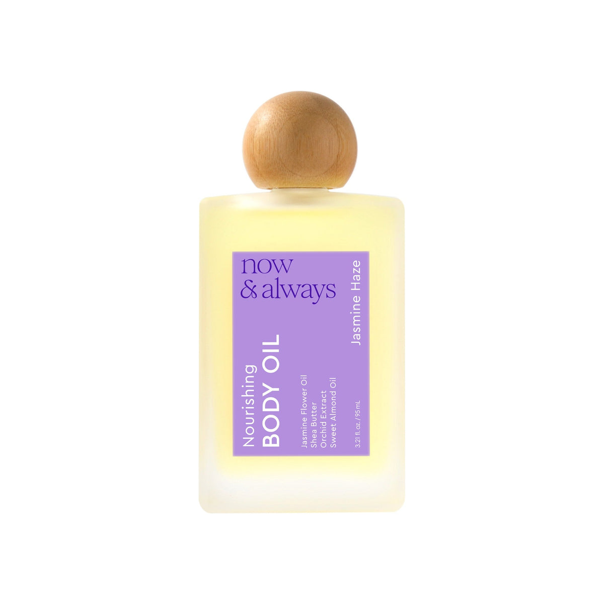 Nicka K New York Now & Always Jasmine Haze body oil bottle, 95 mL