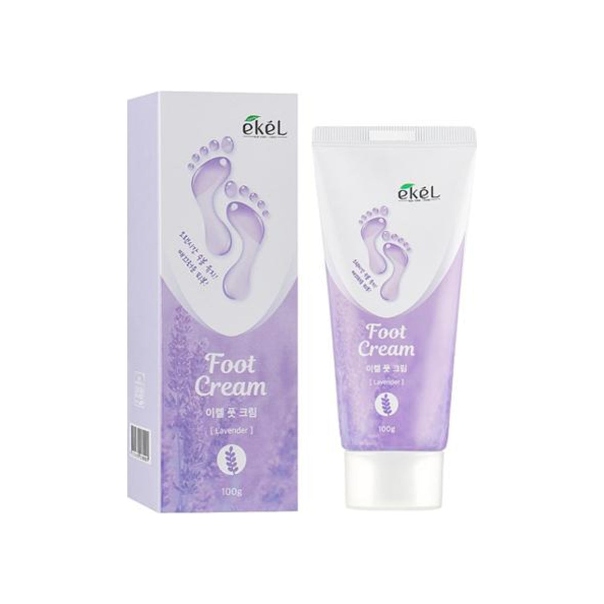 Ekel Lavender Foot Cream 100 g tube and box