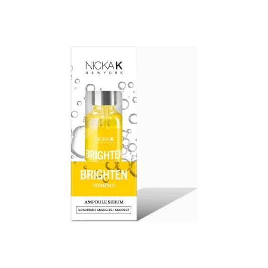 Nicka K Brighten Vitamin C Ampoule Serum 30 mL bottle and box, SSAM01