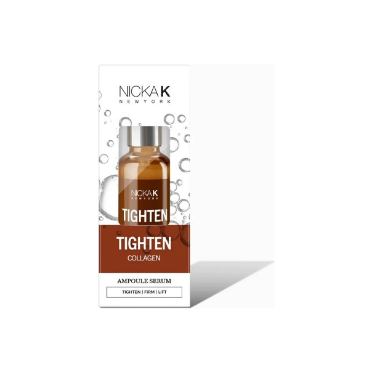 Nicka K Tighten Collagen Ampoule Serum 30 mL bottle and box, SSAM03