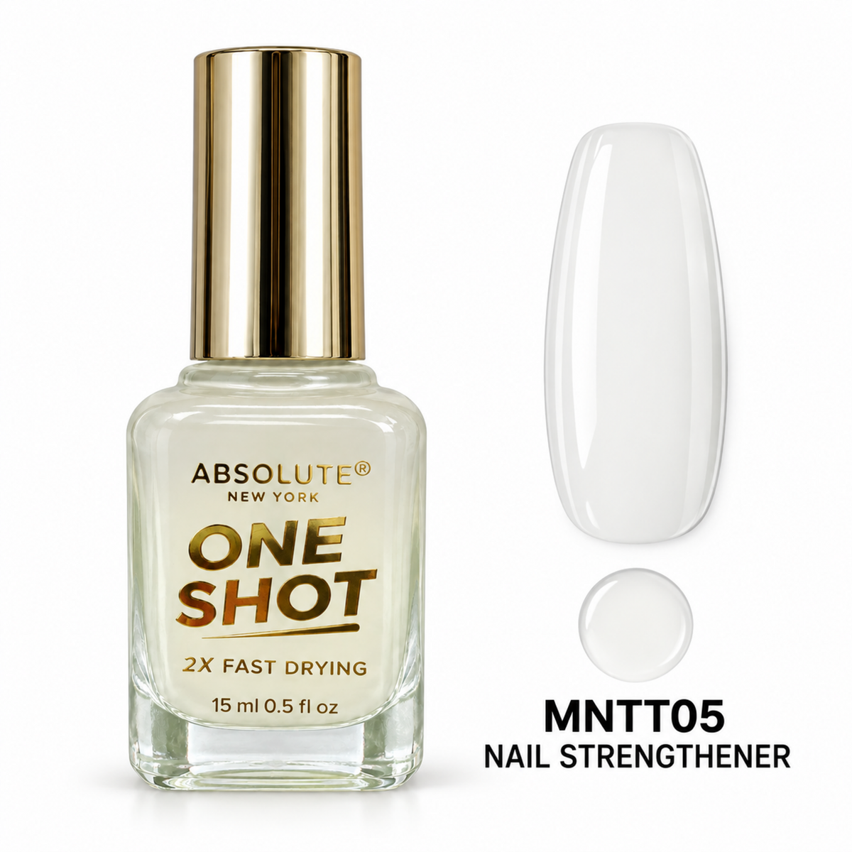Absolute New York One Shot MNTT05 Nail Strengthener, 15 mL