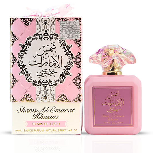 Ard Al Zaafaran Shams Al Emarat Khususi Pink Blush Eau de Parfum – 3.4 oz / 100 mL