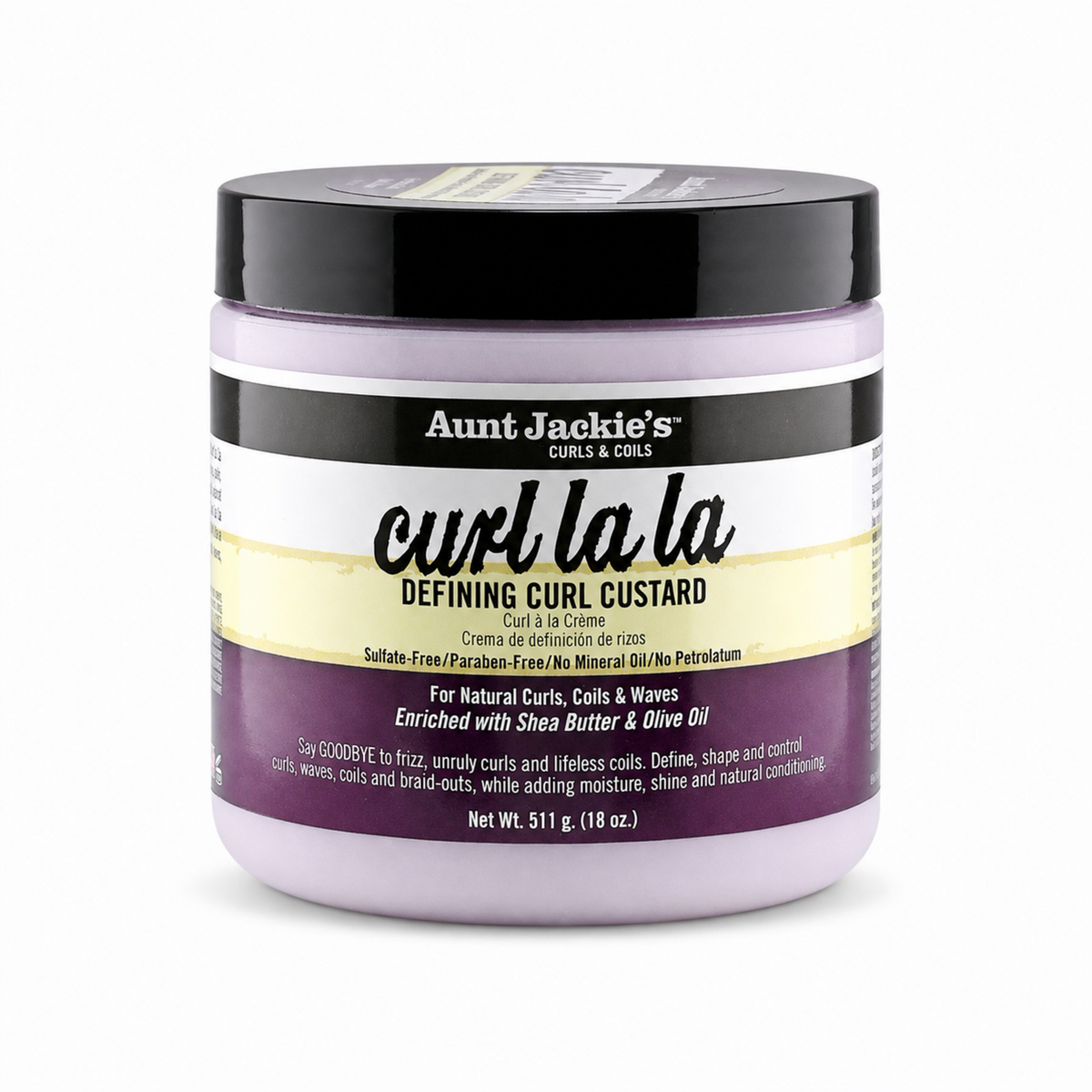 Aunt Jackie's Curl La La Defining Curl Custard Bonus Size – 18 oz