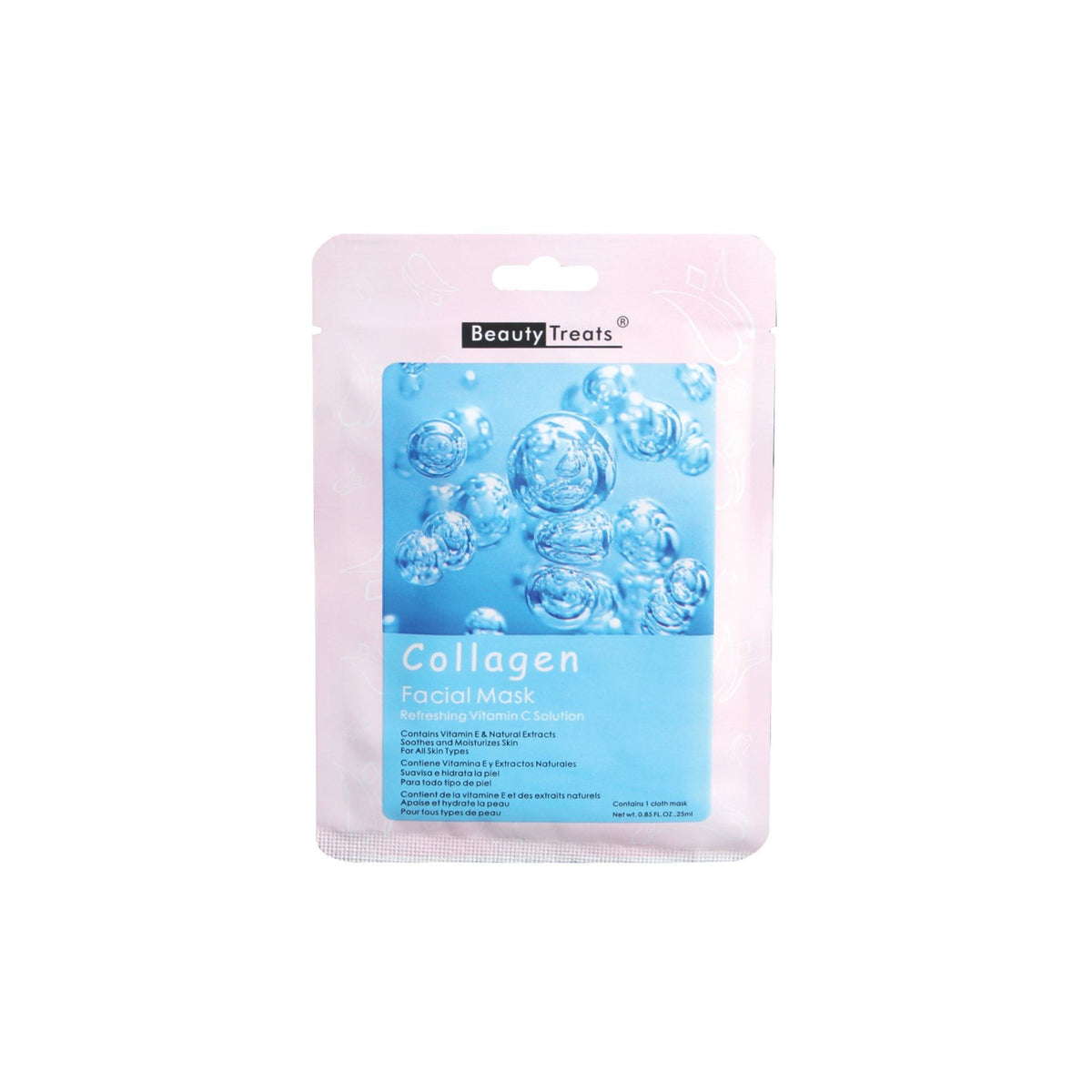 Beauty Treats Collagen Facial Sheet Mask 25 mL packet