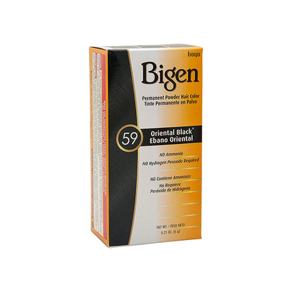 Bigen Permanent Powder Hair Color #59 Oriental Black – 0.21 oz
