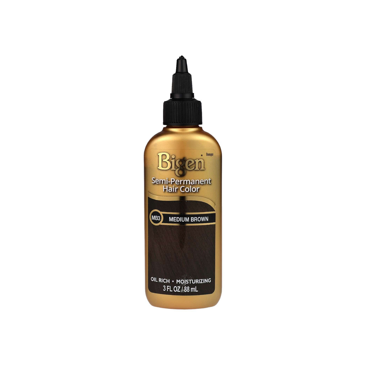 Bigen Semi-Permanent Hair Color MB3 Medium Brown – 3 oz