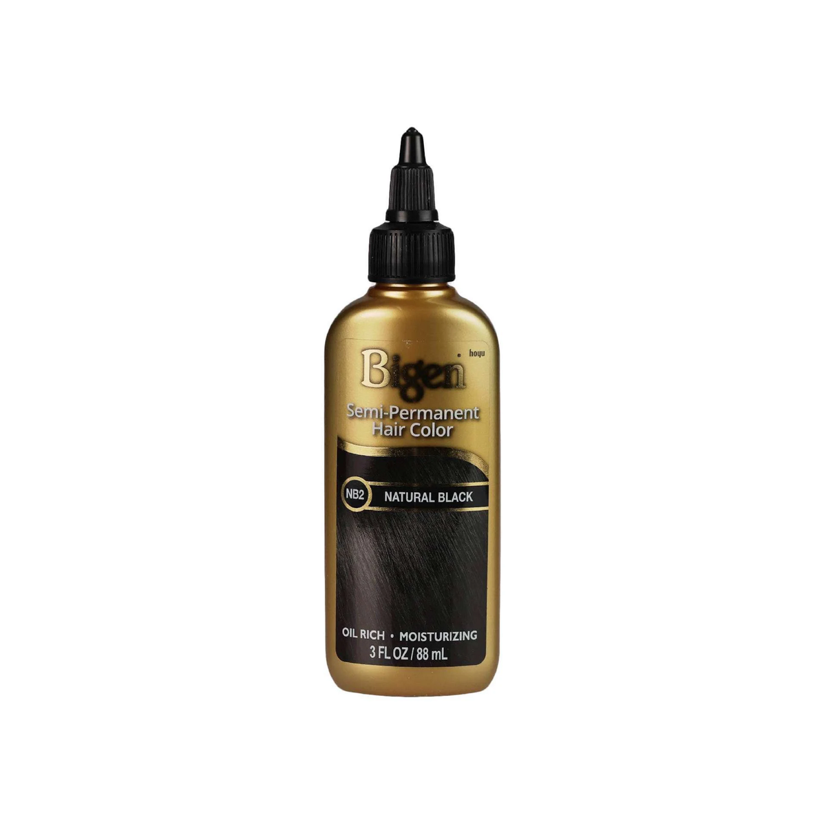 Bigen Semi-Permanent Hair Color NB2 Natural Black – 3 oz