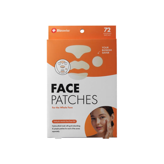 Bio Swiss Hydrocolloid Face Patches 72 Count packaging
