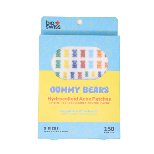 Bio Swiss Gummy Bears Hydrocolloid Acne Patches 150 Count packaging