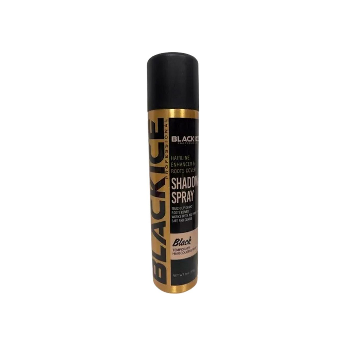 Black Ice Shadow Spray Black 3 oz on white background